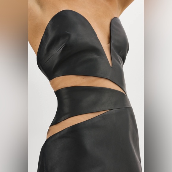 Lamarque GARBINA LEATHER DRESS NWT Small - Picture 3 of 10